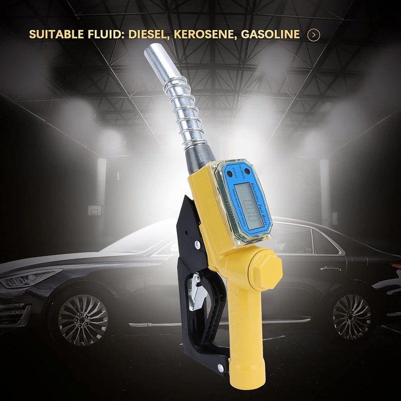 Pilipane Ideal for diesels, High Manual Fuel Nozzle with Digital Meter, Kerosene, Gasoline - Image 2