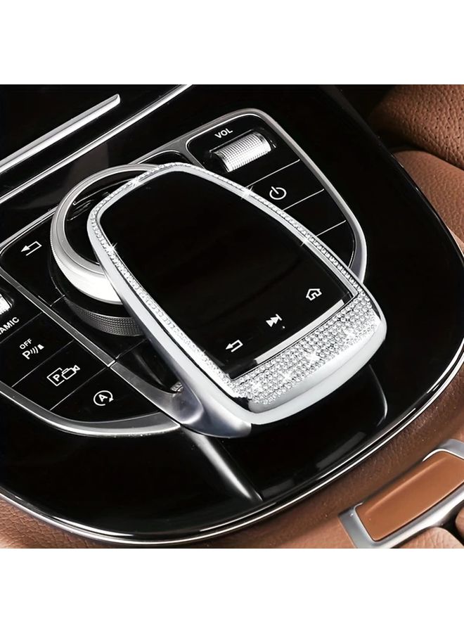 غطاء ناقل الحركة المرصع بحجر الراين الأبيض اللامع لمرسيدس E300L C200L C180L فئة E GLC W205 W213 - Image 4