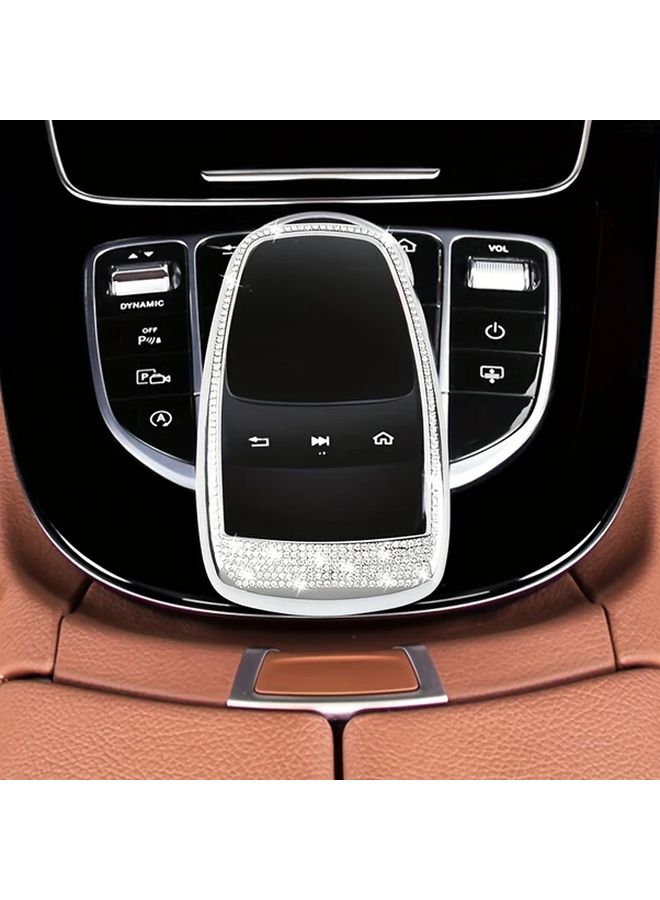 غطاء ناقل الحركة المرصع بحجر الراين الأبيض اللامع لمرسيدس E300L C200L C180L فئة E GLC W205 W213 - Image 3