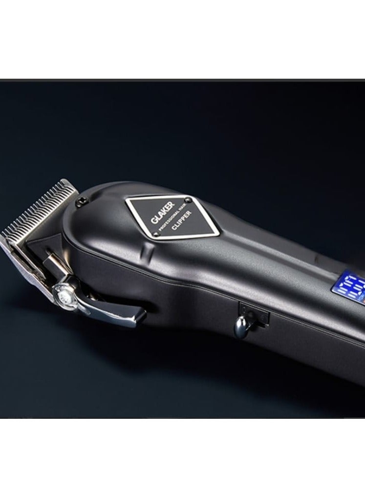 GLAKER Professional Hair Clippers and T-Blade Trimmer for Men with Cordless 3 in 1 Versatile Hair Trimmer with 15 Pcs Guards, Professional Barber Clippers Rechargeable Fading Clippers Grooming Kit - Image 3
