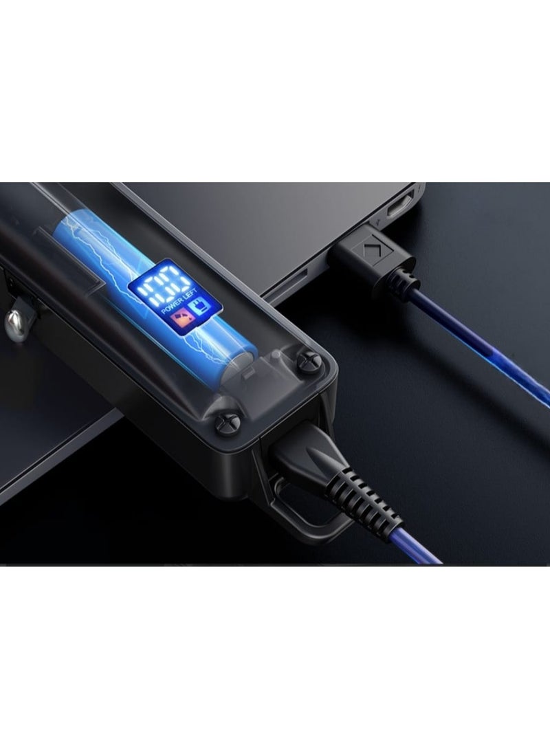 GLAKER Professional Hair Clippers and T-Blade Trimmer for Men with Cordless 3 in 1 Versatile Hair Trimmer with 15 Pcs Guards, Professional Barber Clippers Rechargeable Fading Clippers Grooming Kit - Image 4