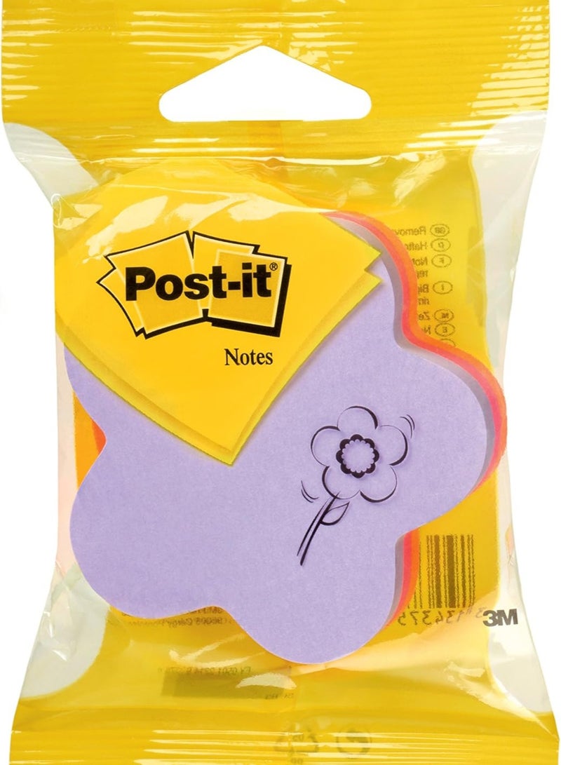 Post It 1 Pack Flower Shape Sticky Notes For Desk 70 mm X 70mm - Image 3