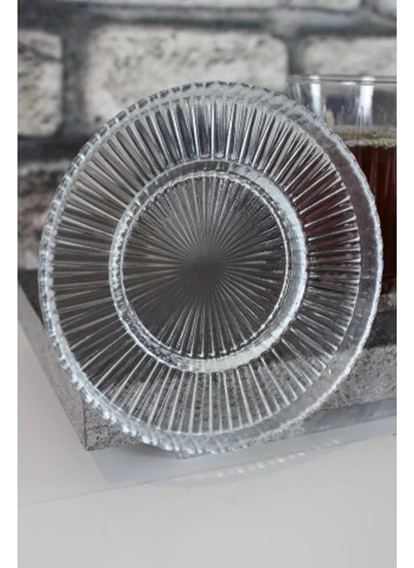 Paşabahçe Riva 6-Piece Tea Plate Compatible with Elysia Tea Glass