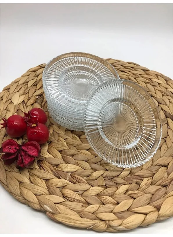 Paşabahçe Riva 6-Piece Tea Plate Compatible with Elysia Tea Glass