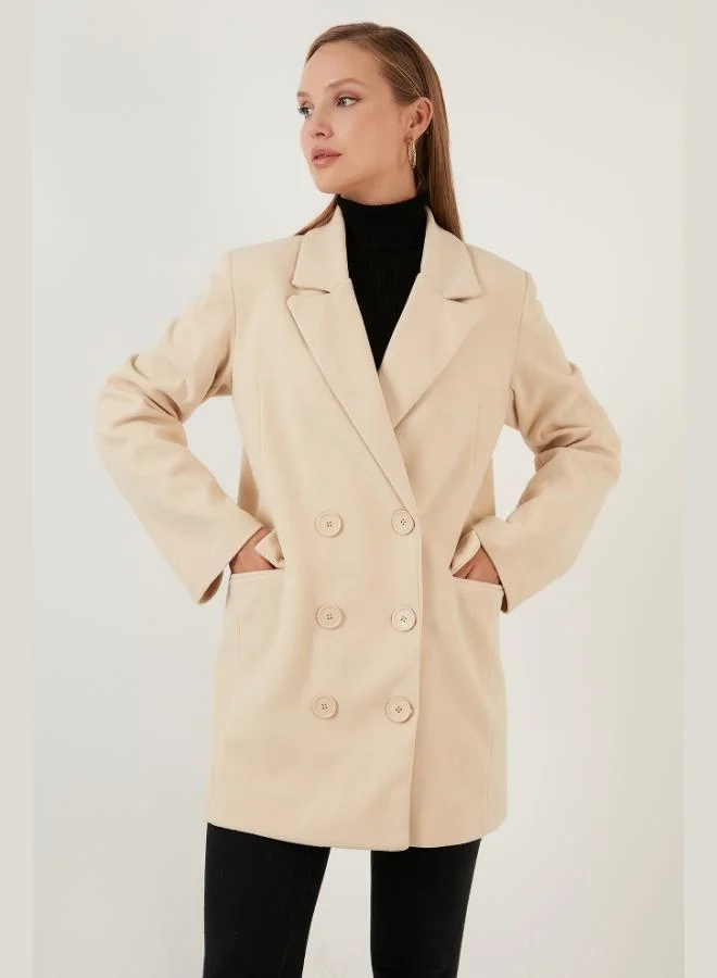 Lela Lela Oversize Double-Button Pocket Long Coat Women's COAT 6230058