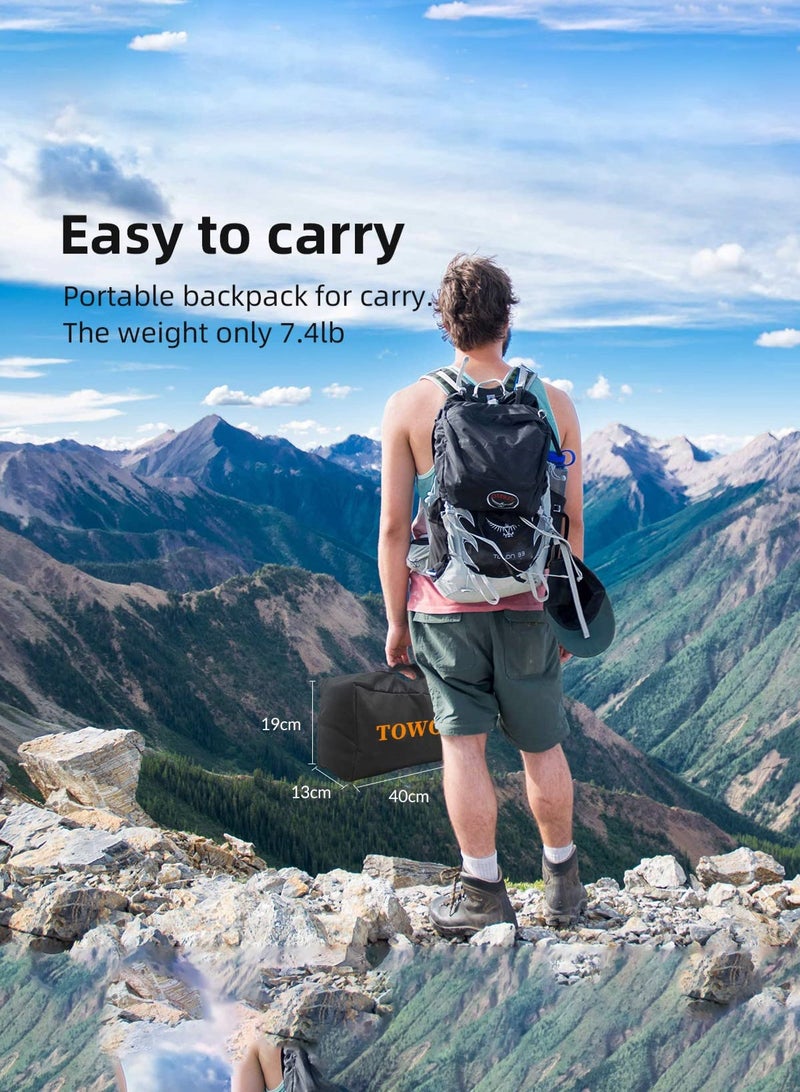 Arabest Projector Screen with Stand, 100 inch Outdoor Projector Screen Portable Indoor Projection Screen 16:9 4K Rear Front Movie Screen with Carry Bag for Home Backyard Theater - Image 3