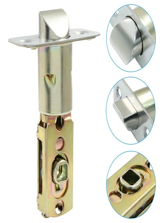 Cionyce Tubular Mortice Latch, Passage Door Latch, Adjustable Square Latch Size 60/70mm, Replacement Entry Latch for Lever Door Handles, Internal Door Handles - Image 3