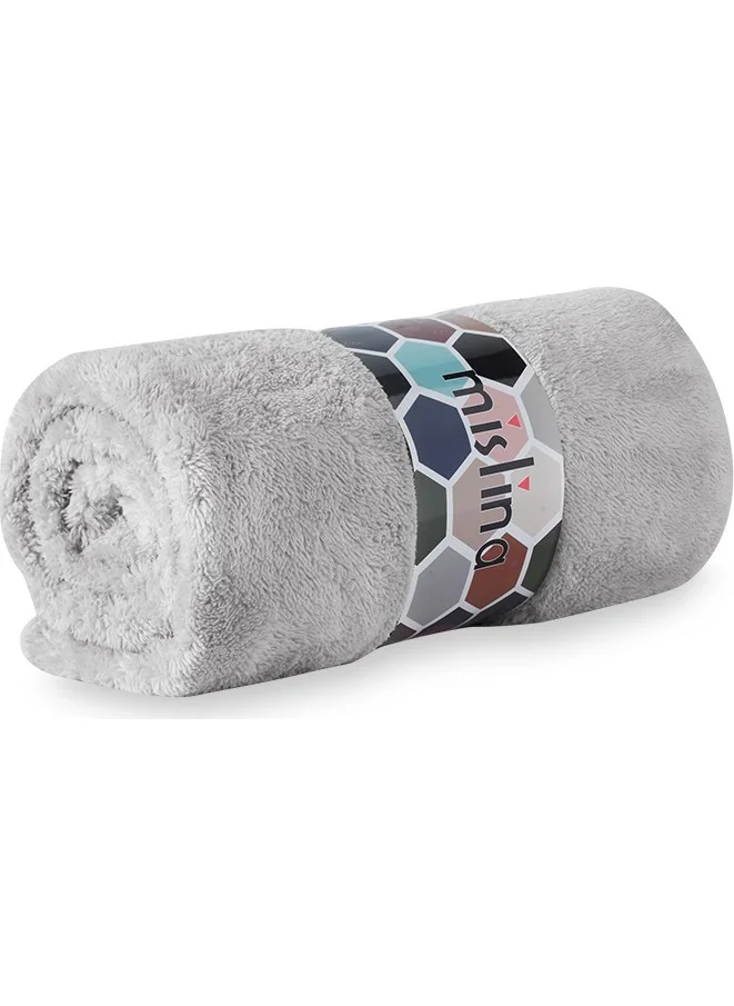Mislina Single Wellsoft Blanket - Light Gray 150X200 cm
