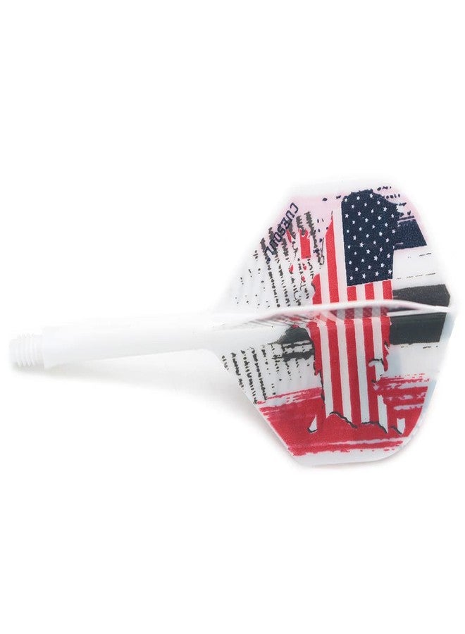 CUESOUL AK5 Integrated Dart Shaft Dart Flights Standard Shape 28mm-American Flag Design - Image 2