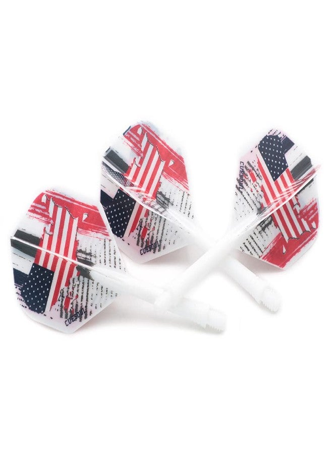 CUESOUL AK5 Integrated Dart Shaft Dart Flights Standard Shape 28mm-American Flag Design - Image 4