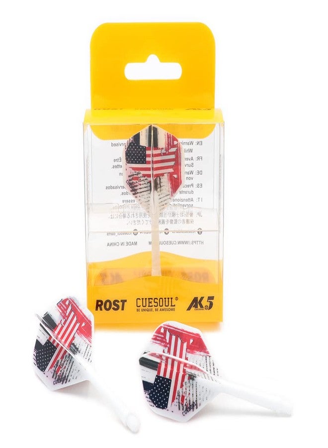 CUESOUL AK5 Integrated Dart Shaft Dart Flights Standard Shape 28mm-American Flag Design - Image 1