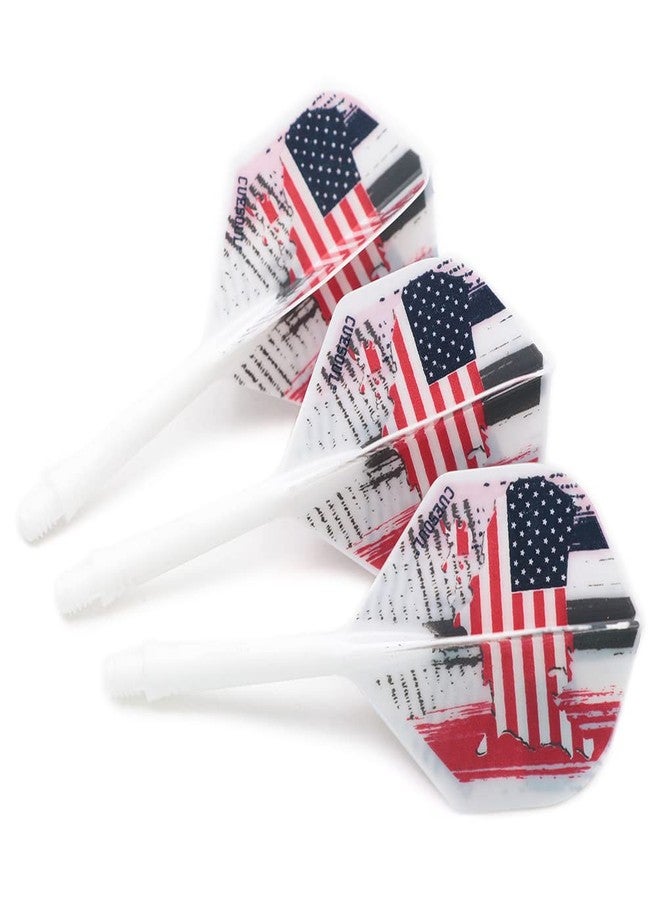 CUESOUL AK5 Integrated Dart Shaft Dart Flights Standard Shape 28mm-American Flag Design - Image 5