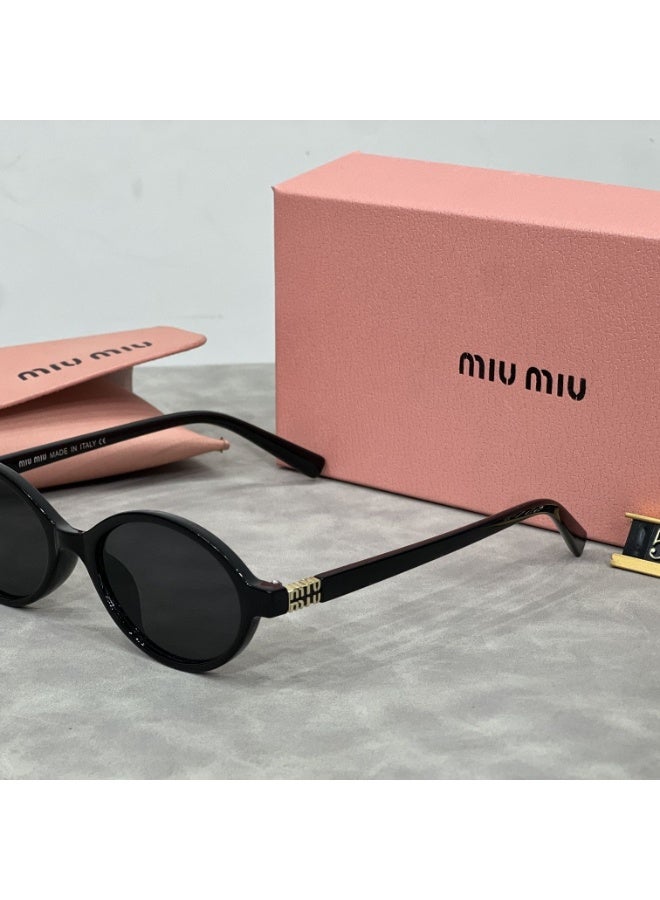 Italian-made Miu Miu oval luxury cycling sunglasses for women. - Image 1