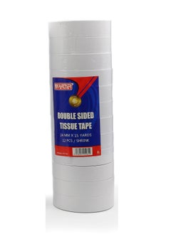 PARTNER 12-Piece Double Sided Tissue Tape 24mm Width  - Image 1
