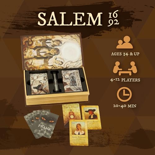 Facade Games Facade Dark Cites Series Board Game of Strategy, Deceit, and Luck - Card Game for Teens Adults and Family - Salem 1692 - Image 2
