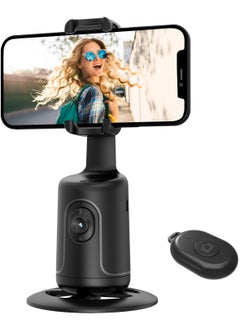 Generic P01 Auto Face Tracking Tripod, 360° Rotation Body Phone Camera Mount Smart Shooting Holder with Remote Selfie Stick, No App, Gesture Control, for Vlog, TikTok  - Image 1