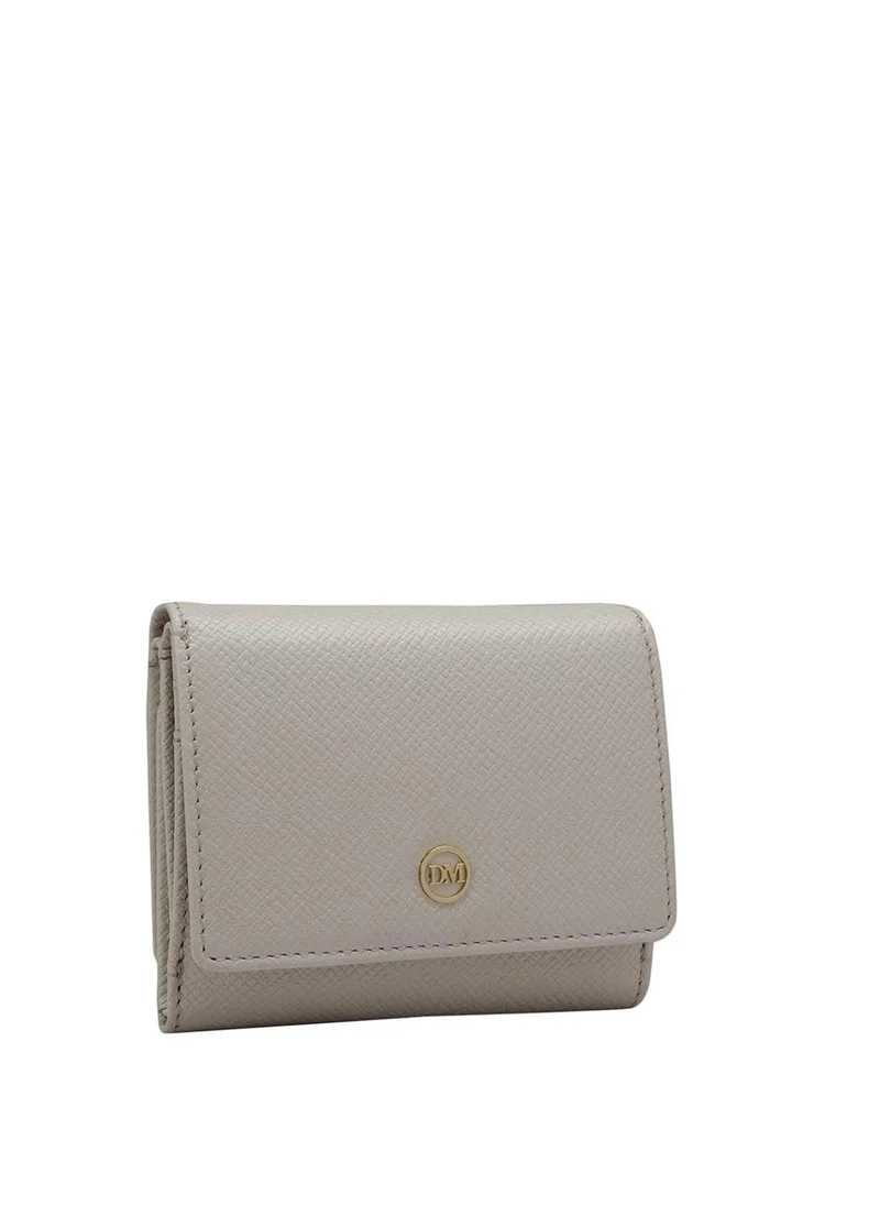 Da Milano Genuine Leather White Ladies Wallet