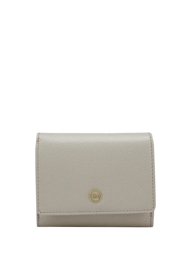 Genuine Leather White Ladies Wallet