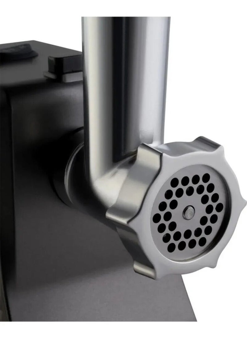 Denx Electric meat grinder and mincer, pure copper motor, 3 stainless steel blades and accessories, reverse function, 1200 watts - Image 4