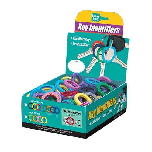 Lucky Line Key Identifier Large, 150 Count Box, Assorted Colors (16615) - Image 5