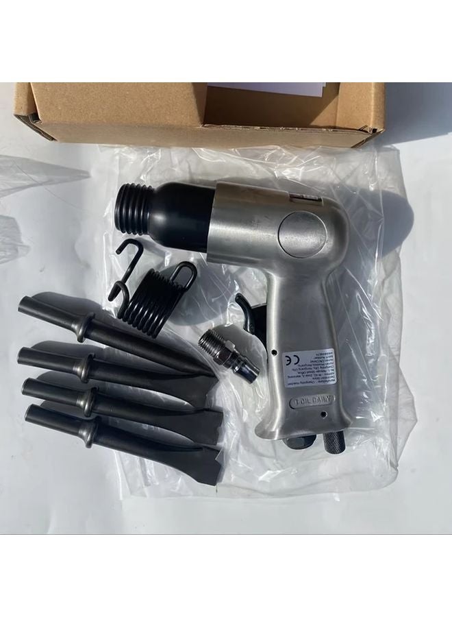 150mm Pneumatic Hammer Air Chisel Kit With Round Handle For Rust Removal Tire Repair - Image 2