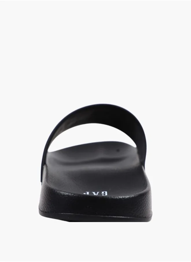 GAP Gap Men's Logo Embossed Slip-On Beach Slides