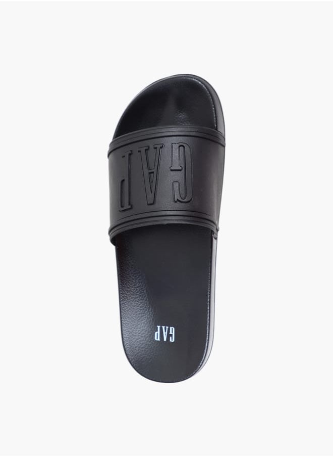 GAP - Gap Men's Logo Embossed Slip-On Beach Slides - Image 1