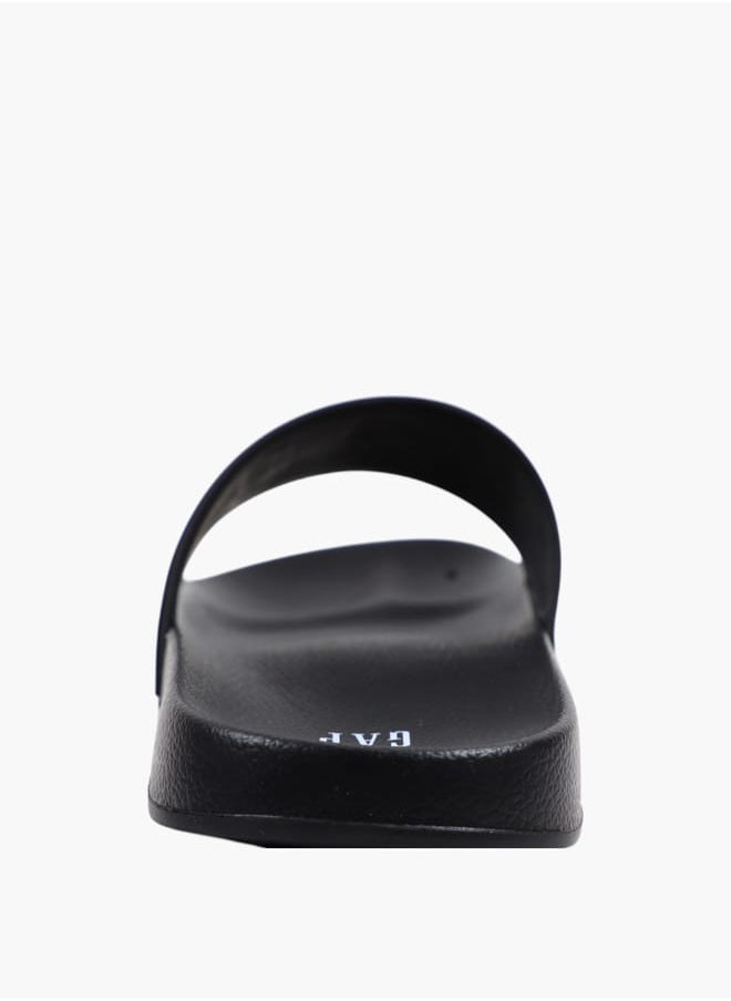 GAP - Gap Men's Logo Embossed Slip-On Beach Slides - Image 1