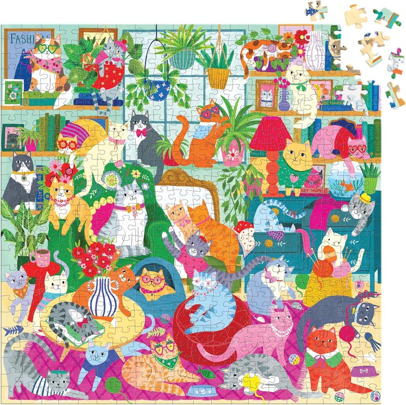 Mudpuppy Affordable trusted craftsmanship Caturday Afternoon 500 Piece Family Puzzle All-item unified delivery - Image 4