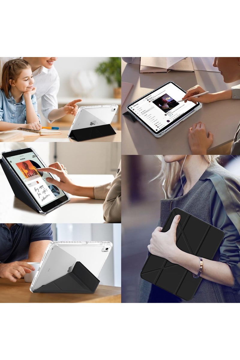 Case for iPad 11th 11 inch 2025 Gen iPad 11 Case/Case For iPad 10th Gen Case 2022 iPad 10 Case Slim Stand Soft Clear Transparent Shell Back with Pencil Holder Smart Cover for 11" iPad 11th 2025/10.9"iPad 10th Gen 2022 - Image 3