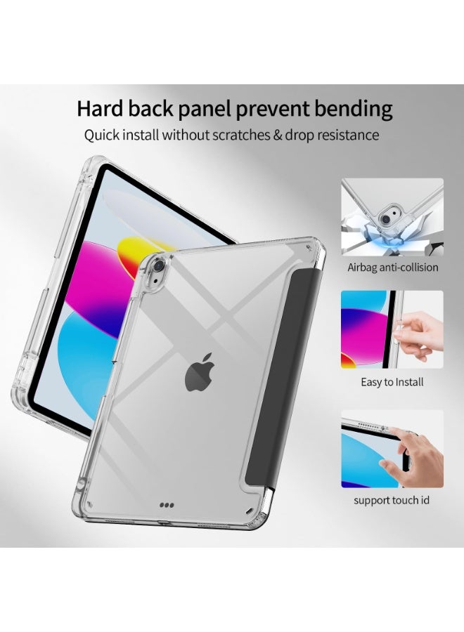 Case for iPad 11th 11 inch 2025 Gen iPad 11 Case/Case For iPad 10th Gen Case 2022 iPad 10 Case Slim Stand Soft Clear Transparent Shell Back with Pencil Holder Smart Cover for 11" iPad 11th 2025/10.9"iPad 10th Gen 2022 - Image 5