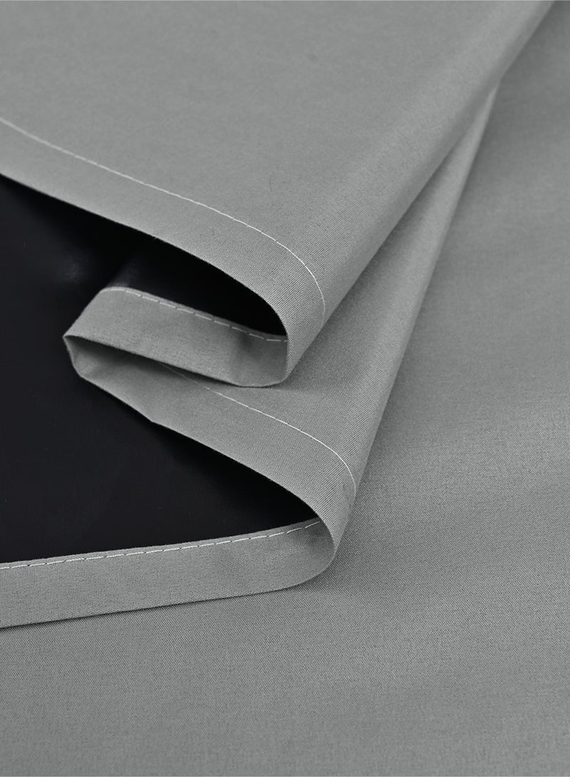 EzzySo 2 Panels 100% Blackout Curtains 2 Pieces Window Coverings for Bedroom Thermal Insulated Room Darkening Curtains Grommet Light Blocking Blackout Drapes for Living Room Home Grey - Image 5