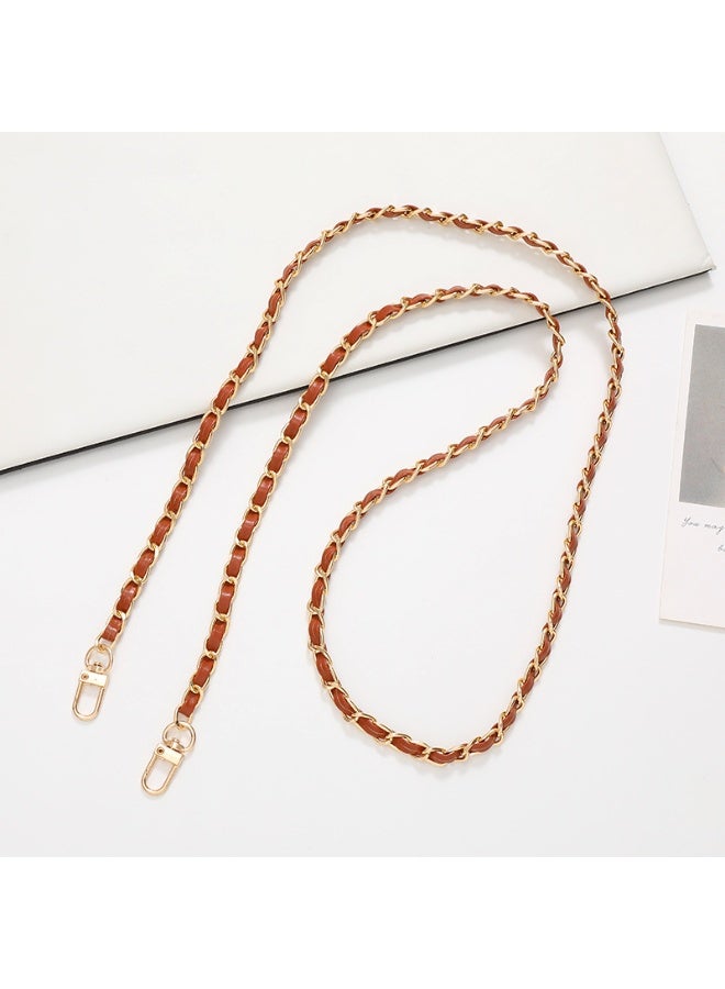 NIBEMINENT Phone Charm/ Chain Strap for Women Girls, Leather Cross Body Cell Phone Case Lanyard Wrist Strap，K2167/Dark Brown