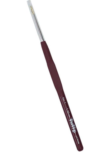 Tulip Silicone Handle Lace Crochet Hook No: 1 1.90 mm 