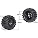 FriHobby 28 Tires and Wheels 12mm Hex PreGlued 110 Monster Truck Tyres Sets for Traxxas Rustler Stampede Redcat Volcano Blackout MT OffRoad Cars Models 2S4S Brushless Power Set of 4 - Image 4