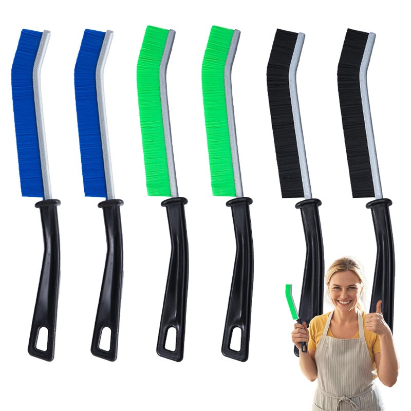 Prelady 6-Pack Hard Bristle Crevice Cleaning Brush  Best Tool For Cleaning Grout  Gaps  And Sink  Home Cleaning Essentials  Crevice Cleaning Tool For Kitchen And Household Use - Image 1