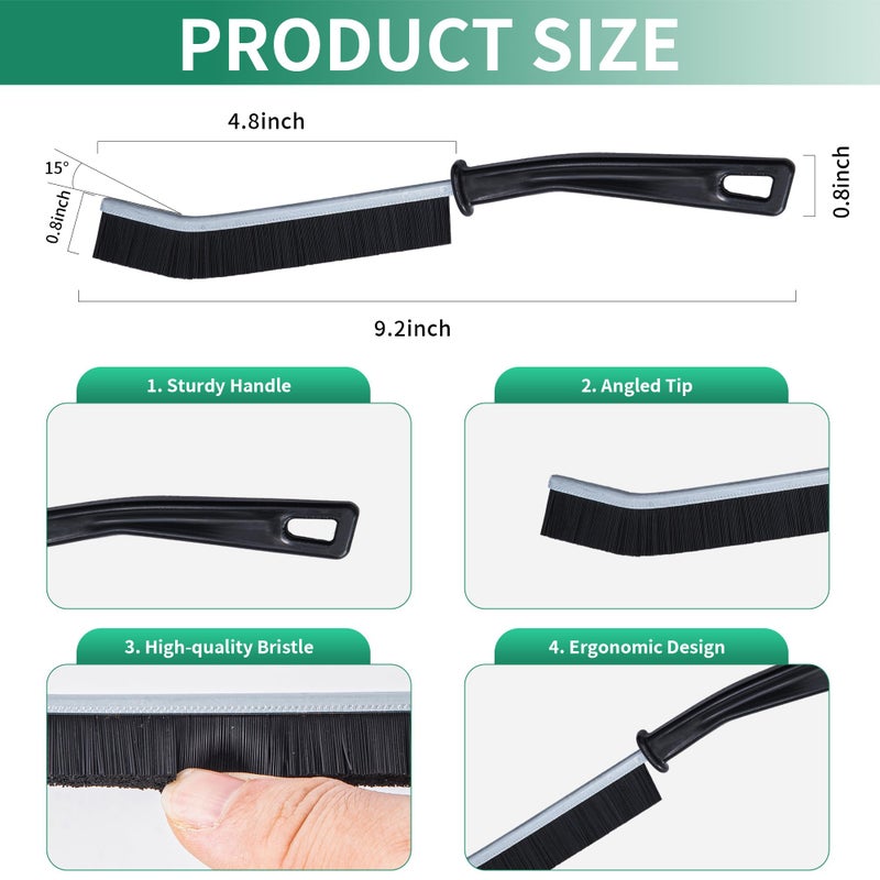 Prelady 6-Pack Hard Bristle Crevice Cleaning Brush  Best Tool For Cleaning Grout  Gaps  And Sink  Home Cleaning Essentials  Crevice Cleaning Tool For Kitchen And Household Use - Image 4
