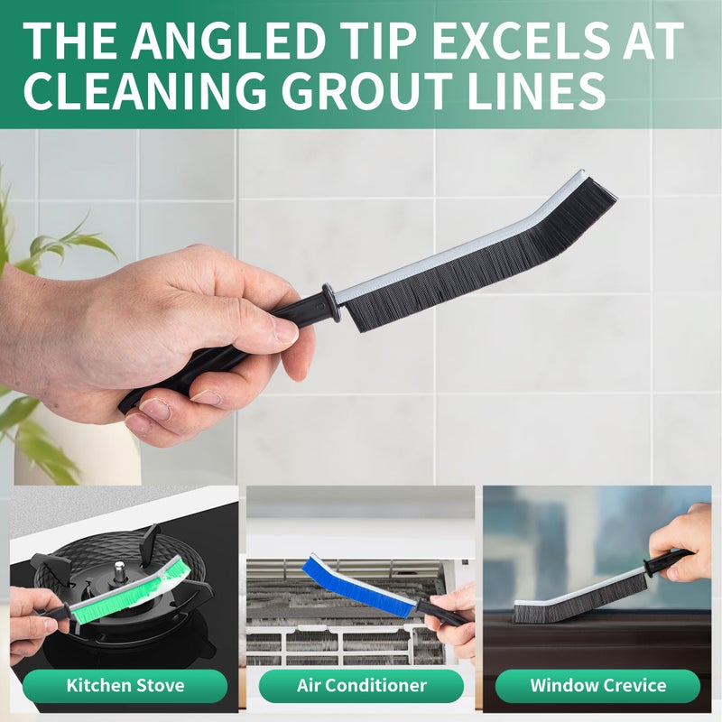 Prelady 6-Pack Hard Bristle Crevice Cleaning Brush  Best Tool For Cleaning Grout  Gaps  And Sink  Home Cleaning Essentials  Crevice Cleaning Tool For Kitchen And Household Use - Image 2