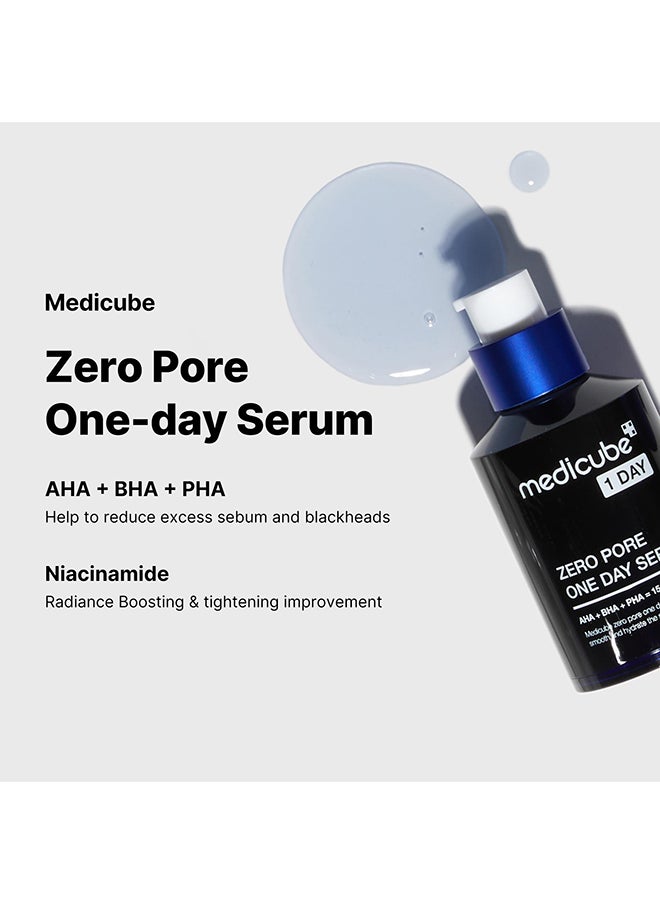 Medicube Zero Pore One-Day Serum 1.01 Fl.Oz - Overnight Resurfacing Serum With Pore Tightening Complex - 15.2% Aha+Bha+Pha And 2% Niacinamide - 10.8% Reduction In Pore Appearance After One Day Of Use  - Image 4