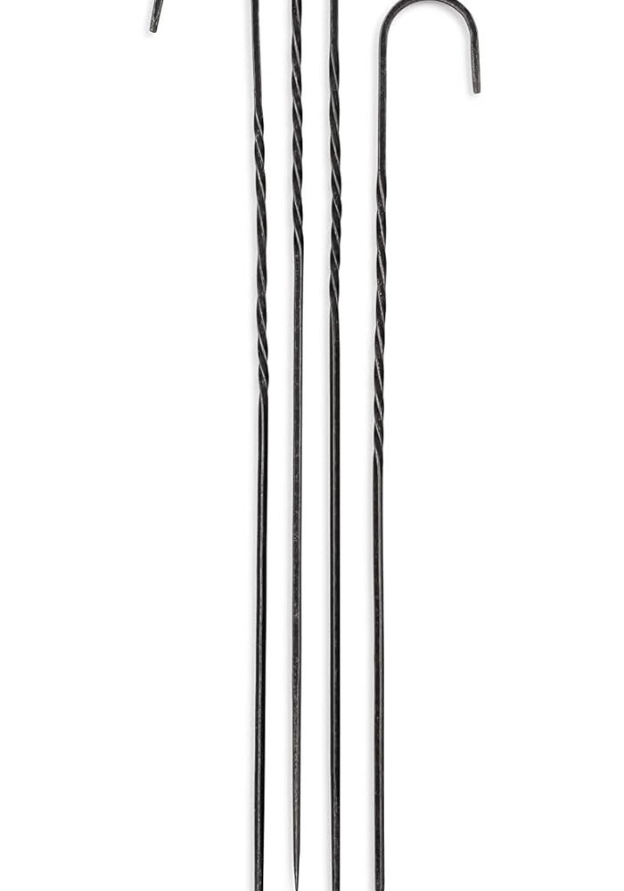 BareBones Cowboy Grill Steel Skewers Set of 4 - Image 2