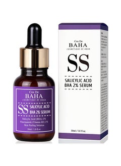 Cos De BAHA Only Salicylic Acid 2% Exfoliant Facial Serum With Niacinamide Bha For Peel Pore Cleaner Pore Refining Resurfacing Alcohol Free 1 Fl Oz (30Ml)  - Image 1