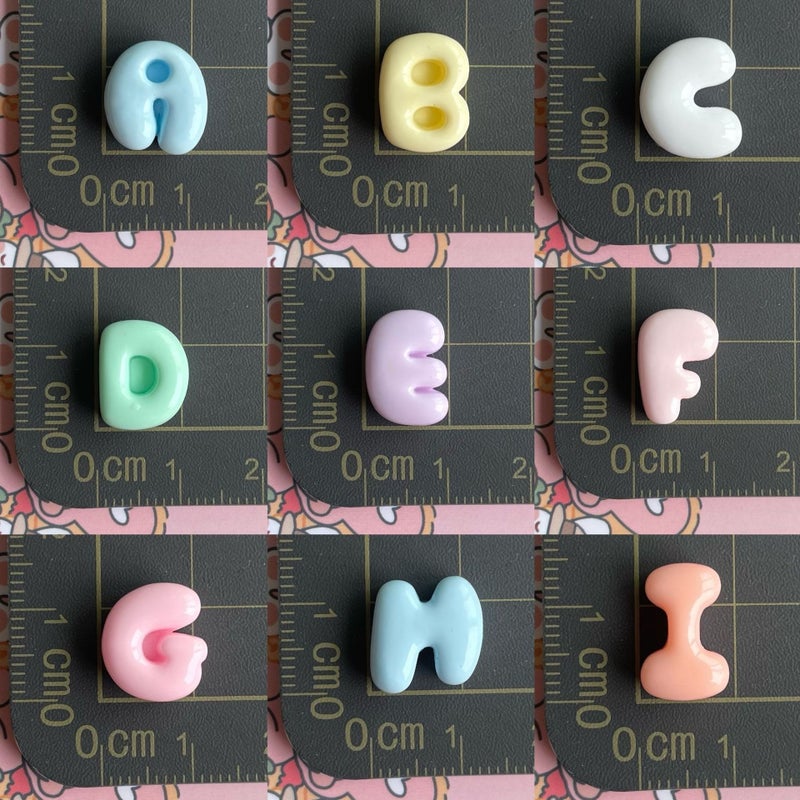Mini Resin Alphabet Beads for DIY Phone Case Hair Clip Decor - Image 4
