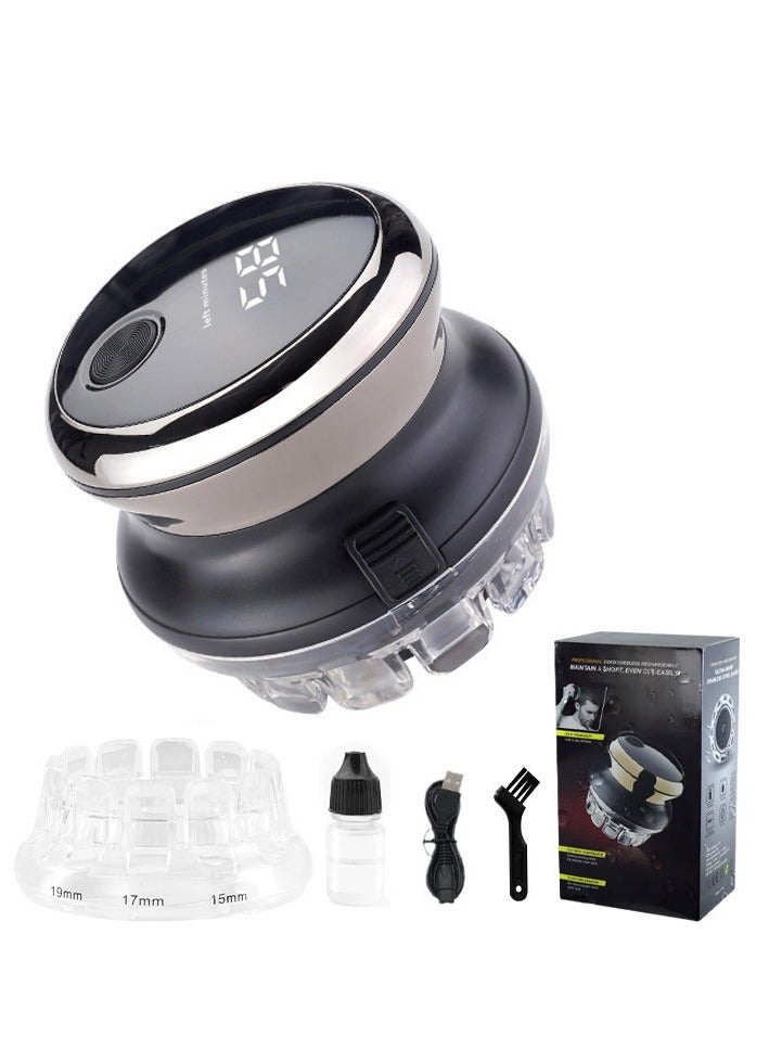 Men's shaving machine, professionally charged electric shaver, advanced beard trimming system, upgraded bald men's shaver, large-capacity lithium battery, 3-second travel lock - Image 5