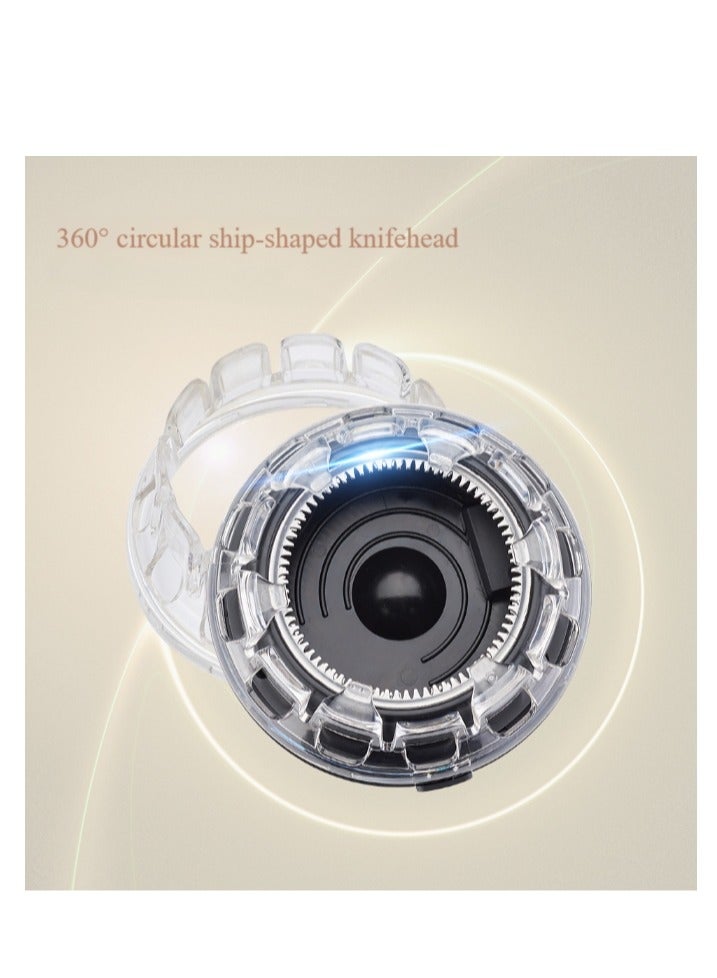 Men's shaving machine, professionally charged electric shaver, advanced beard trimming system, upgraded bald men's shaver, large-capacity lithium battery, 3-second travel lock - Image 4