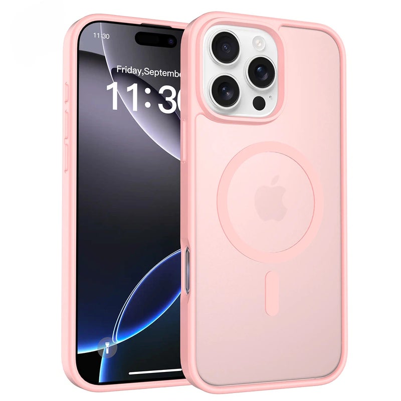 iPhone15Pro MagSafe Case Magnetic Back Cover,【Full Shockproof Protection】Translucent Matte Back - Image 1
