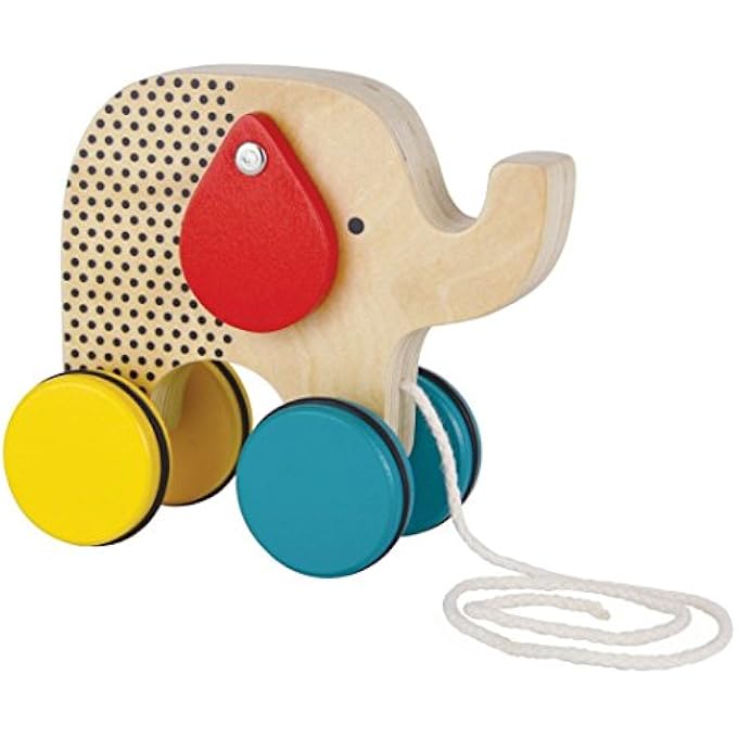 JUMPING JUMBO WOODEN PULL ALONG TOY - Image 1