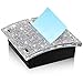 Eersida Rhinestone Self Stick Note Pad Holders 4 x 4 Inches Memo Note Holder Dispenser Sticky Note Holder Sticky Notes - Image 2