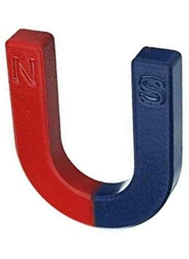 Royal Apex Royal Apex U Shaped Horseshoe Magnet Red Blue Painted Pole for Physics Experiment and Lab & Scientific Supplies Science Education (3 Inch)  - Image 2