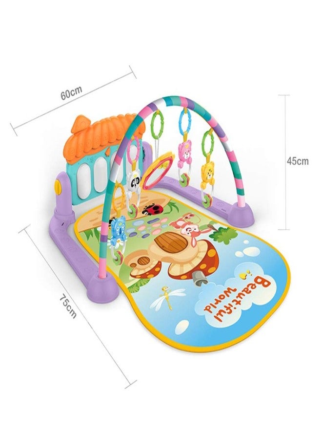 Ngel Baby Activity Gym Piano for Kids Rug Educational Puzzle Carpet with Piano Keyboard and Cute Animal Play Mat Crawling Play Mat Toys/Baby Gym and Fitness Rack with Plastic Piano - Image 5