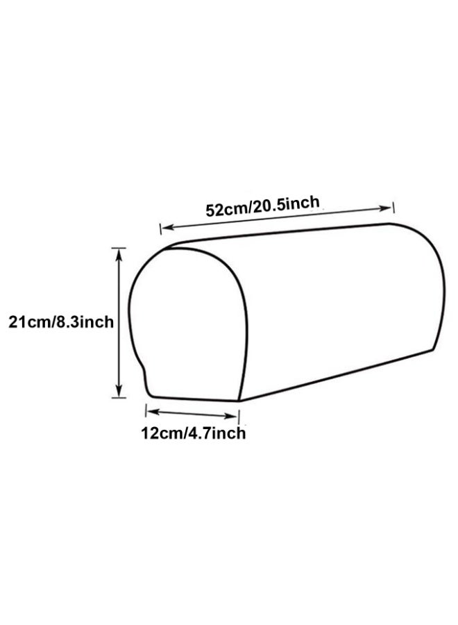 1 Pair Sofa Arm Slipcovers Elastic Sofa Armrest Protectors Removable Chair Sofa Armrest Covers - Image 4